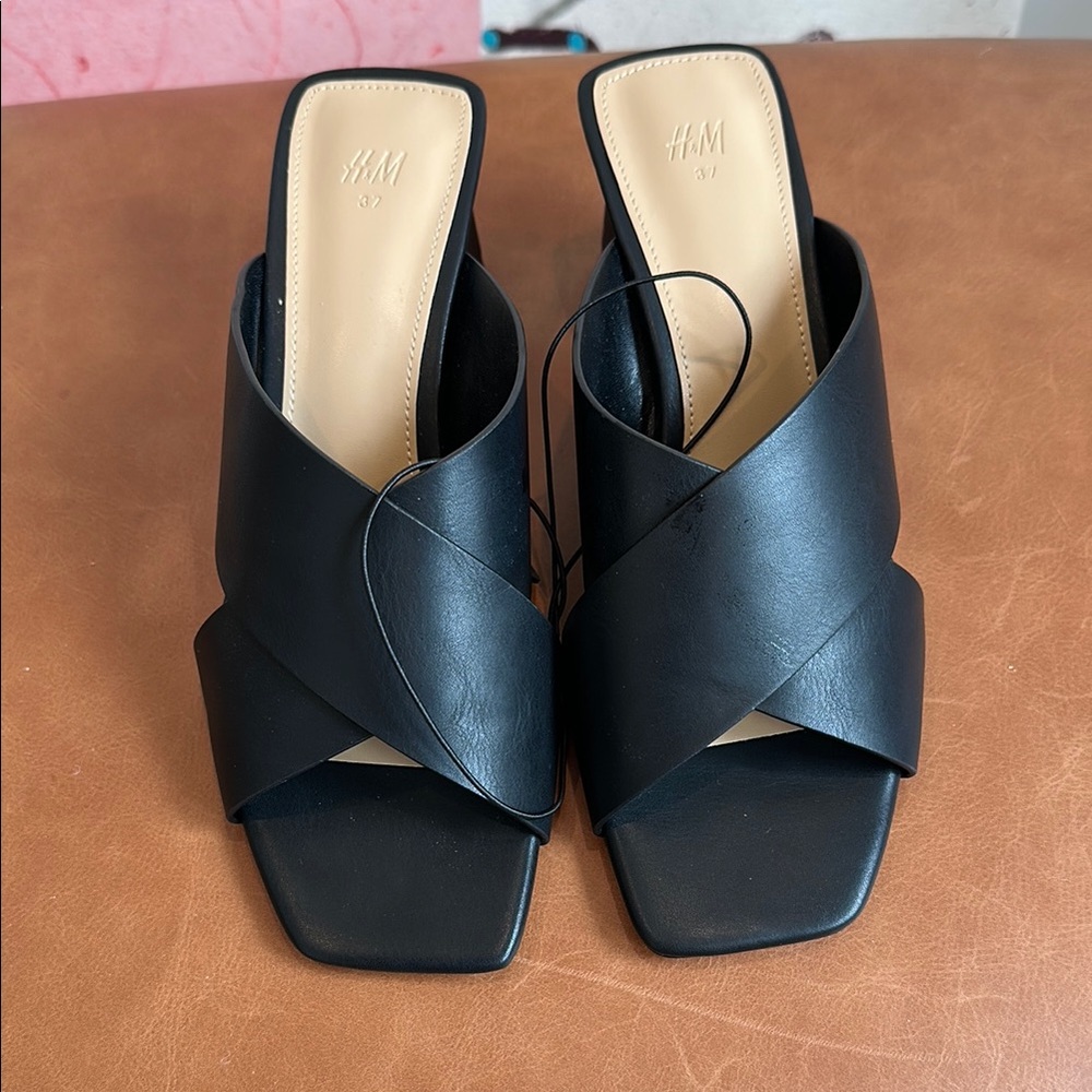H&M Black Women's Slide Sandals